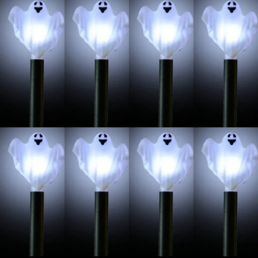 Ghost LED Light Stakes for Halloween